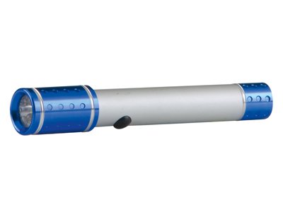 Grundig LED Tech Aluminum Torch, 13.5cm, Blue